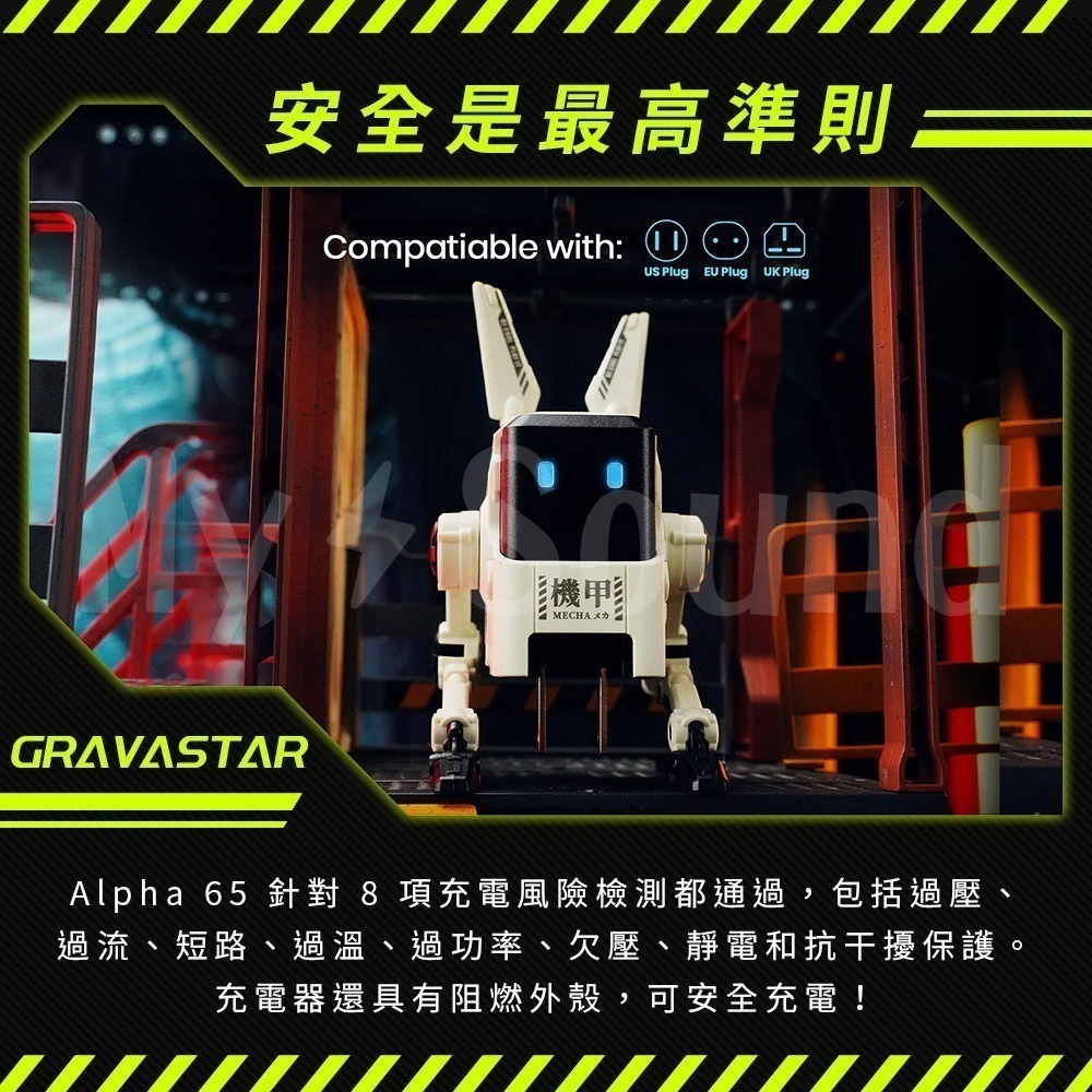 Gravastar  ALPHA65  65W 氮化鎵 先鋒者快充頭 快充頭 充電頭 USB充電頭-細節圖8