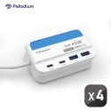 Palladium 帕拉丁 PD 45W 4port USB快充電源供應器(方形) 快充延長線 UB-07-規格圖7