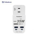 Palladium 帕拉丁 PD 35W 氮化鎵 多功能快充壁插 (1+1+1口/2孔) 快充延長線 R-20P-規格圖7
