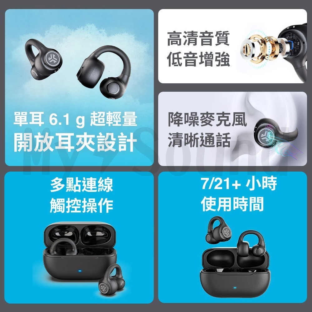 JLab FLEX 開放式耳夾藍牙耳機-細節圖3