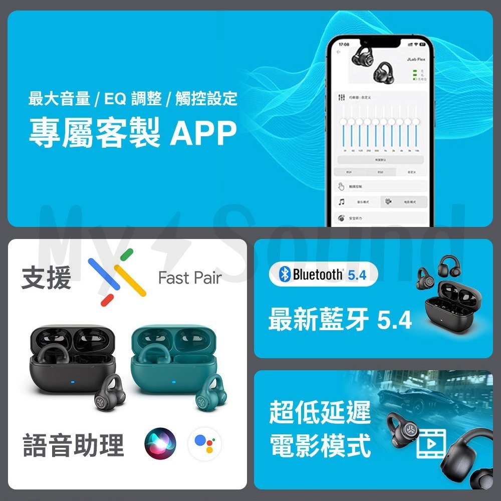 JLab FLEX 開放式耳夾藍牙耳機-細節圖4