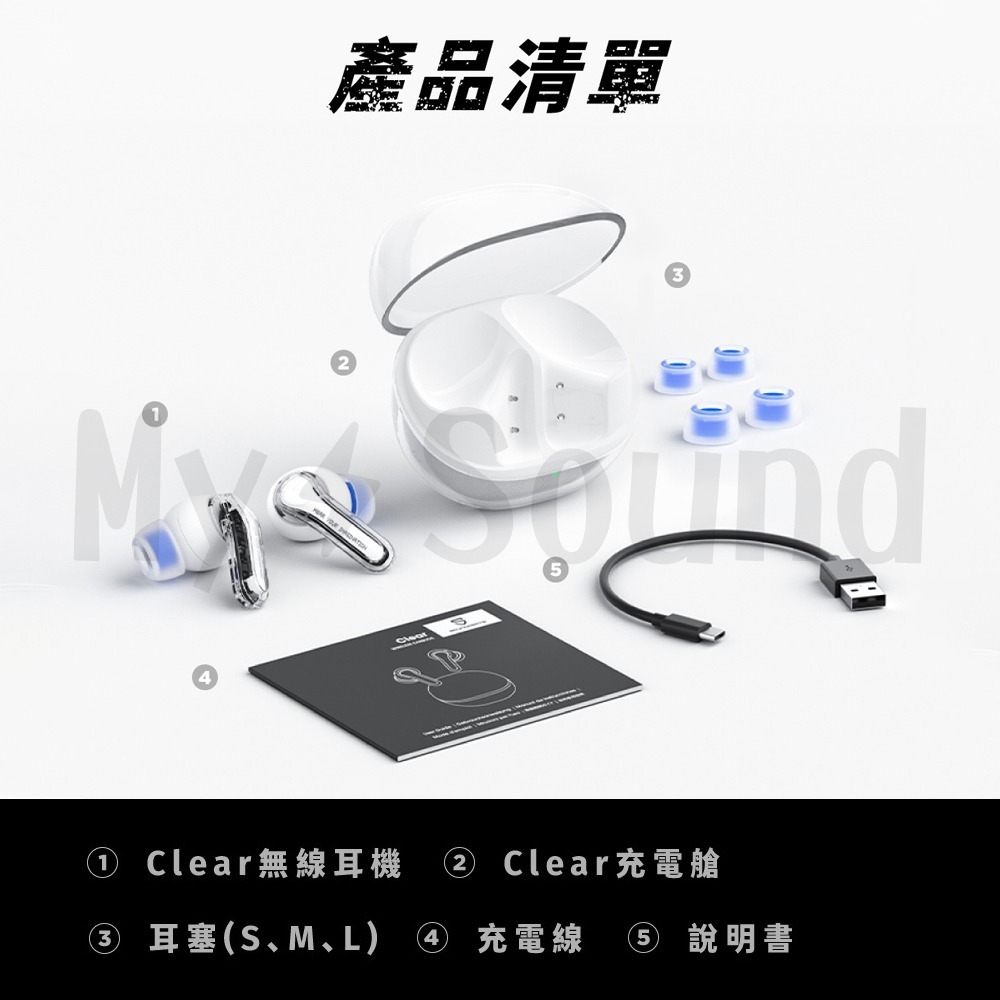 Soundpeats Clear 透明系無線耳機-細節圖10