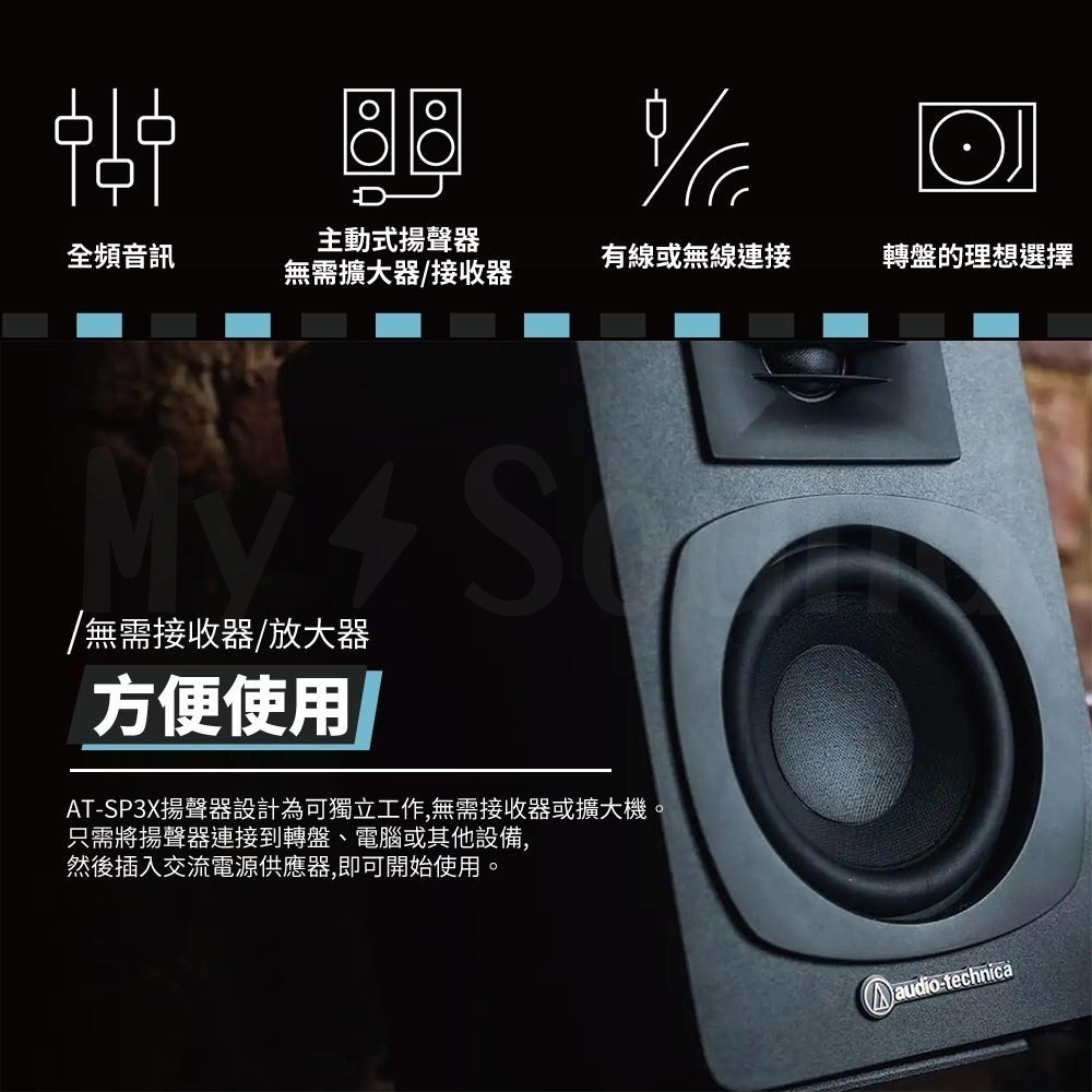 鐵三角 AT-SP3X 主動式監聽藍牙喇叭-細節圖5