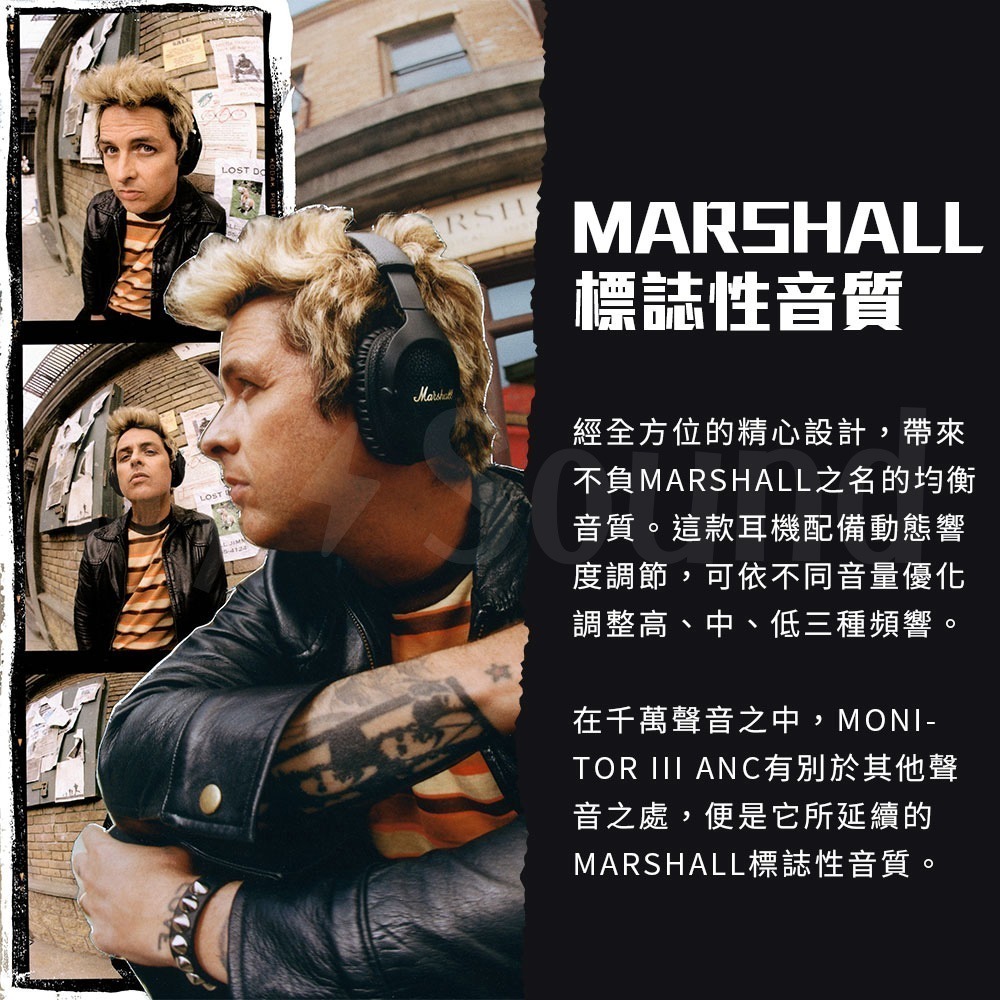 Marshall Monitor III A.N.C. 無線藍牙抗噪耳罩式耳機-細節圖4