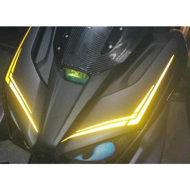 【現貨🔥好貼】yamaha force 2.0 彩貼 燈眉 機車貼紙 保護貼 大燈 貼膜 日行燈 force2.0 改裝-細節圖4