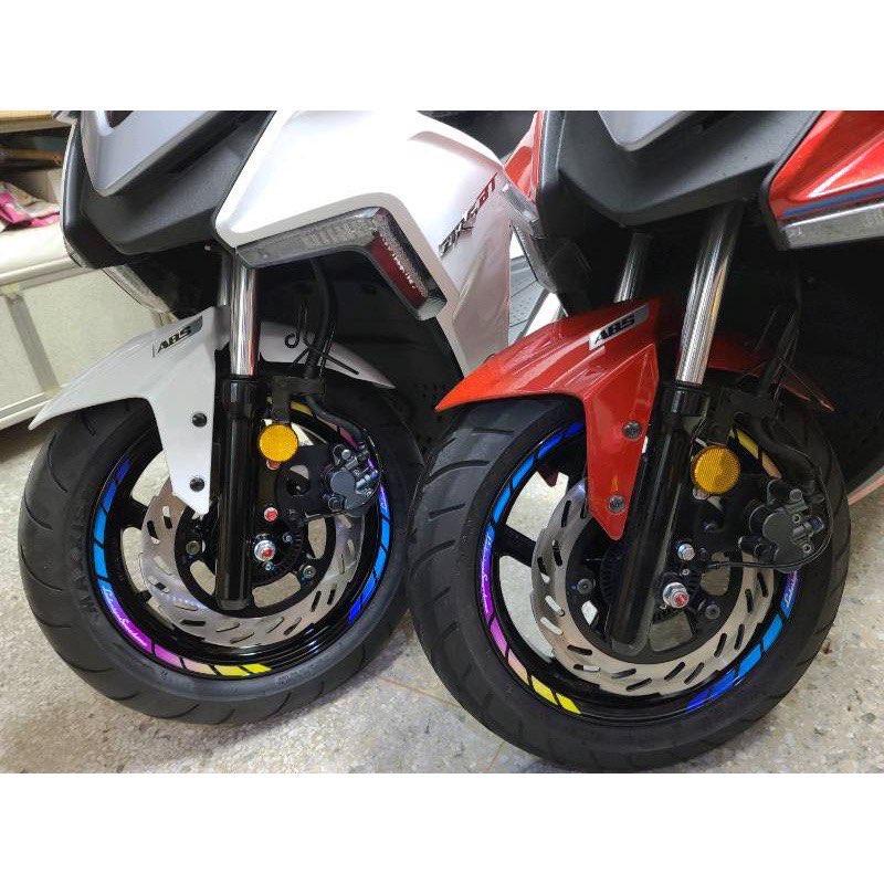 【現貨🔥好貼】機車輪框貼 KYMCO VJR125 輪框貼紙 vjr 輪框 保護貼 vjr 125 貼膜 vjr 彩貼-細節圖3
