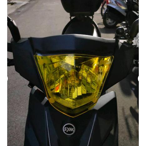 【免運🔥附子母扣】防刮傷 sym 三陽全新迪爵 大燈護片 雙火星塞 燈 新迪爵 125 改裝 duke 大燈罩 護片-細節圖2