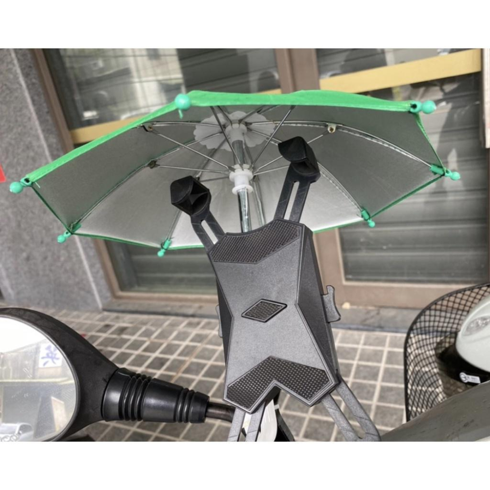 【現貨免運】送安裝束帶 外送必備 手機遮陽傘  手機遮陽傘 晴雨傘 外送小雨傘 手機架遮陽傘 機車 小傘 手機遮陽傘-細節圖4