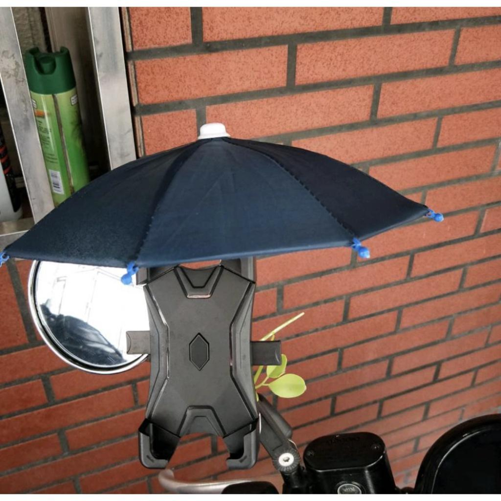 【現貨免運】送安裝束帶 外送必備 手機遮陽傘  手機遮陽傘 晴雨傘 外送小雨傘 手機架遮陽傘 機車 小傘 手機遮陽傘-細節圖6