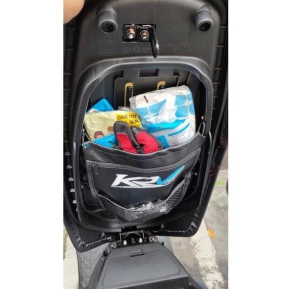 【現貨✨附螺絲】機車收納袋 光陽 krv 置物袋 krv moto 機車置物袋 krv180 車廂置物袋 車廂收納袋-細節圖3