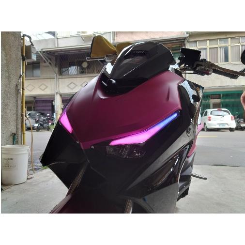 【直上免裁🔥現貨】krv 燈眉 貼膜 krv 彩貼 krv眉燈貼 車貼 保護貼 反光貼紙 krv 燈眉貼 燈眉 眉燈貼-細節圖4