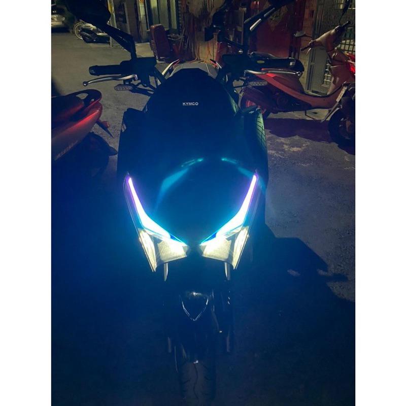 【直上免裁🔥現貨】krv 燈眉 貼膜 krv 彩貼 krv眉燈貼 車貼 保護貼 反光貼紙 krv 燈眉貼 燈眉 眉燈貼-細節圖6