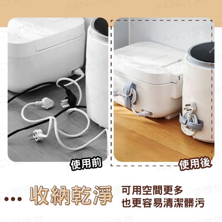 Fancy愛購物🛍️【台灣公司現貨 家電繞線器🔌】電源線纏繞器 整線器 固線夾 集線器 充電線固定器 電線收納器-細節圖3