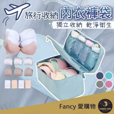 Fancy愛購物️【台灣公司現貨 旅行收納內衣褲袋】旅行收納袋 旅行袋 衣物分類袋 收納袋 衣物收納袋 內褲收納