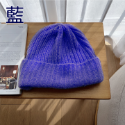 經典保暖毛線帽-藍色