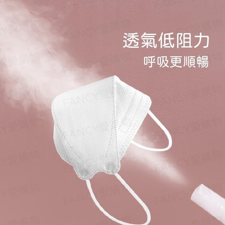 Fancy愛購物🛍️【台灣公司現貨 韓版魚型KF94口罩】魚型口罩 三層含熔噴布 魚嘴柳葉折疊口罩 四層口罩 KF94-細節圖6