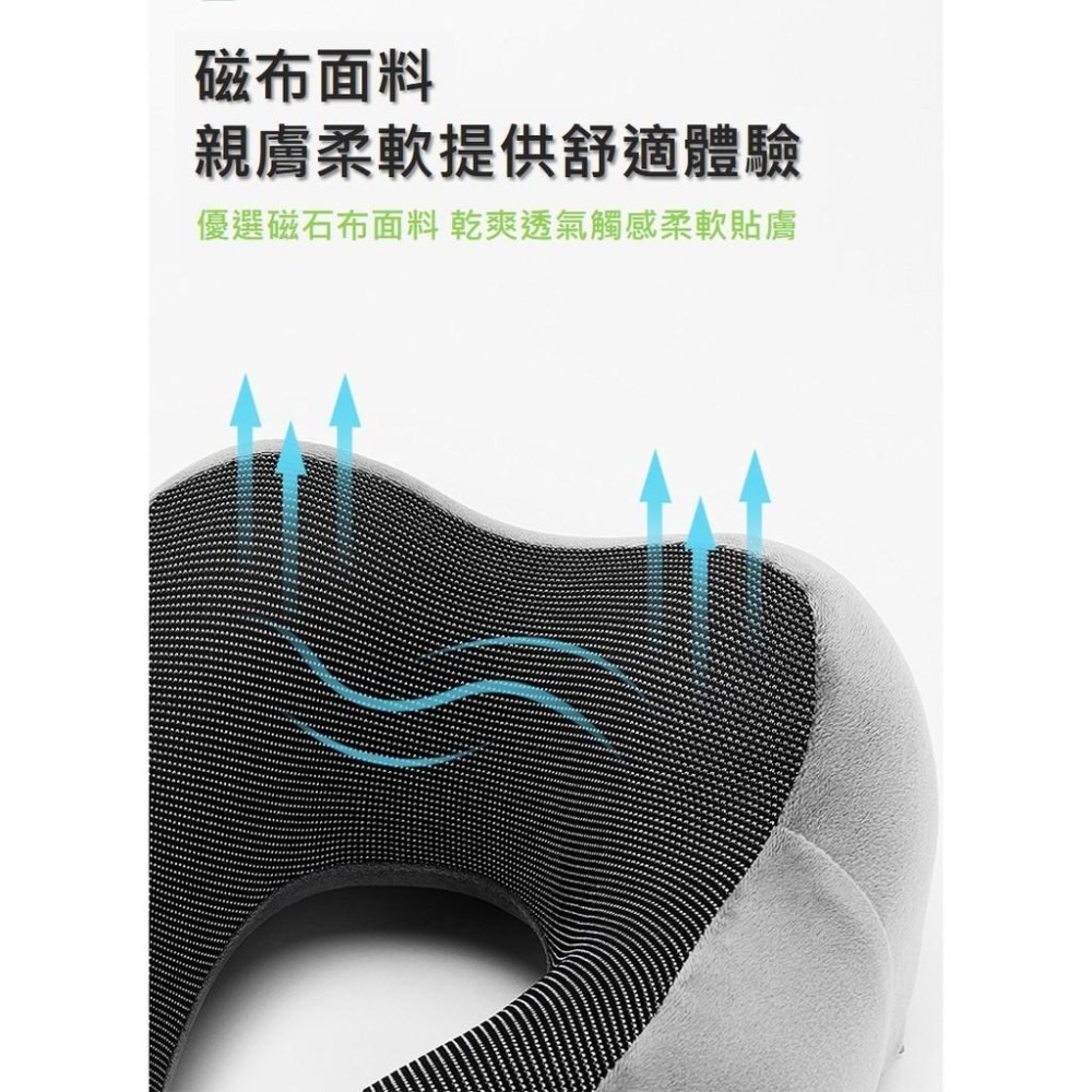 【FANCY愛購物  M型記憶棉頸枕】慢回彈記憶棉頸枕 U型枕 U形枕 飛機枕 旅行枕 午睡枕 護脖枕-細節圖4