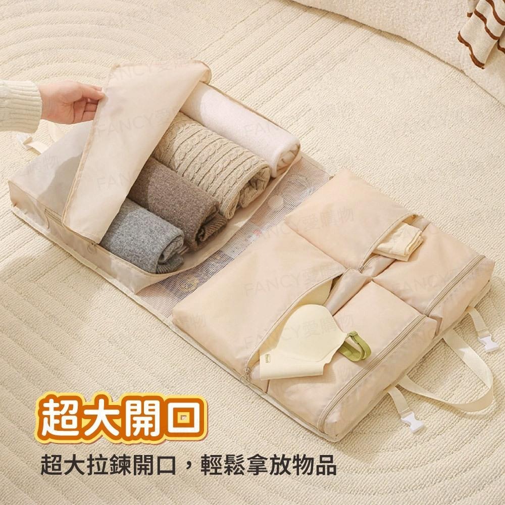 ﹝Fancy愛購物﹞ 旅行分格收納掛袋 旅行掛袋 行李 背包 收納 外出 大容量 分類整理 旅遊 行李袋-細節圖3