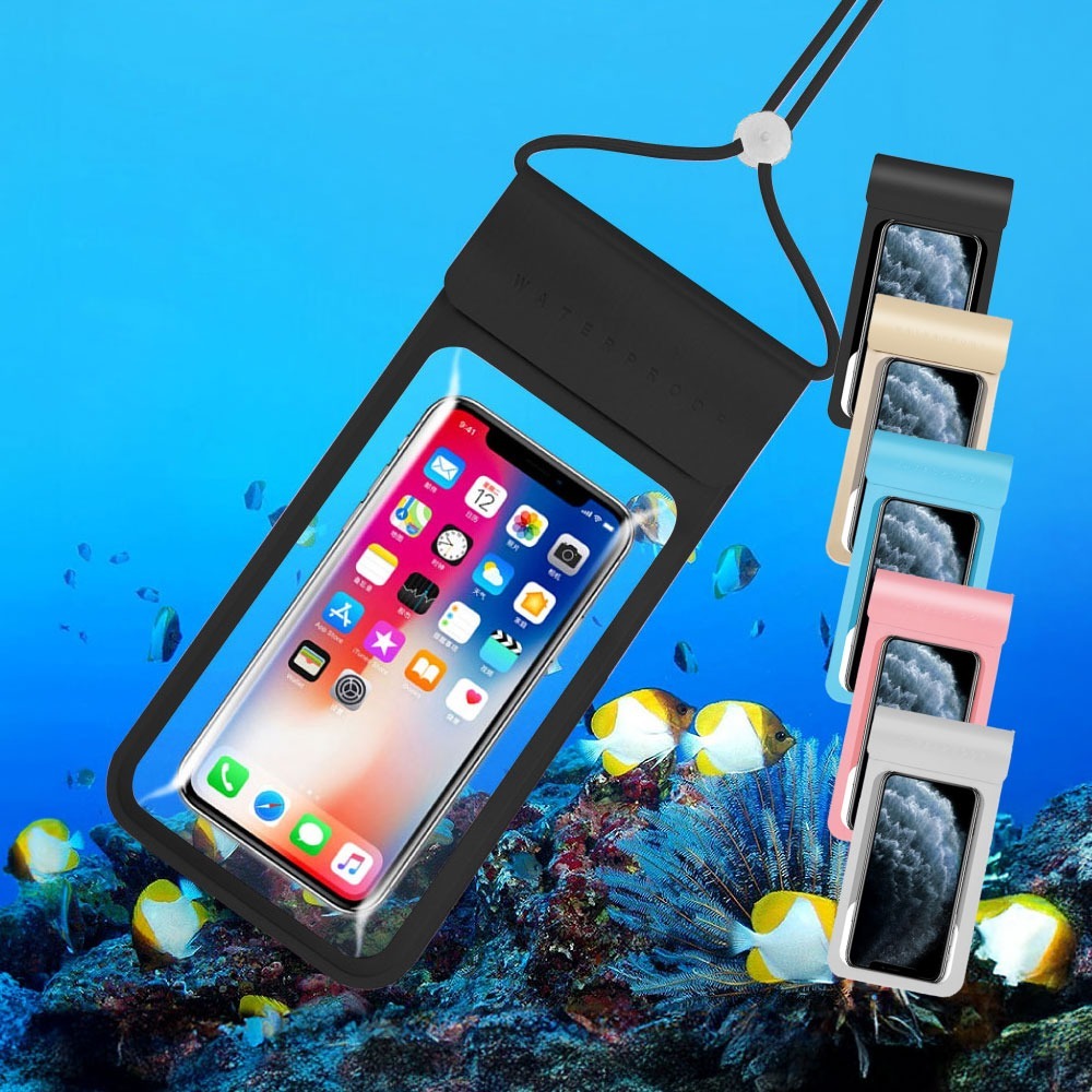 【台灣現貨滿額免運 多重防護防水手機袋】手機防水袋 手機袋 防水套 手機防塵套 防水手機套 可觸控-細節圖2