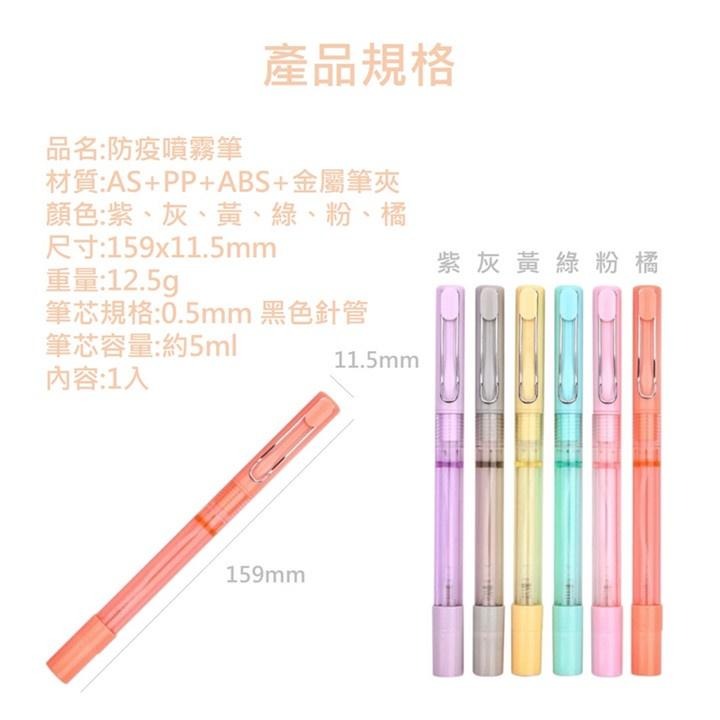 【台灣現貨滿額免運 防疫噴霧筆】防疫 自帶噴霧 中性筆 特價出清-細節圖6