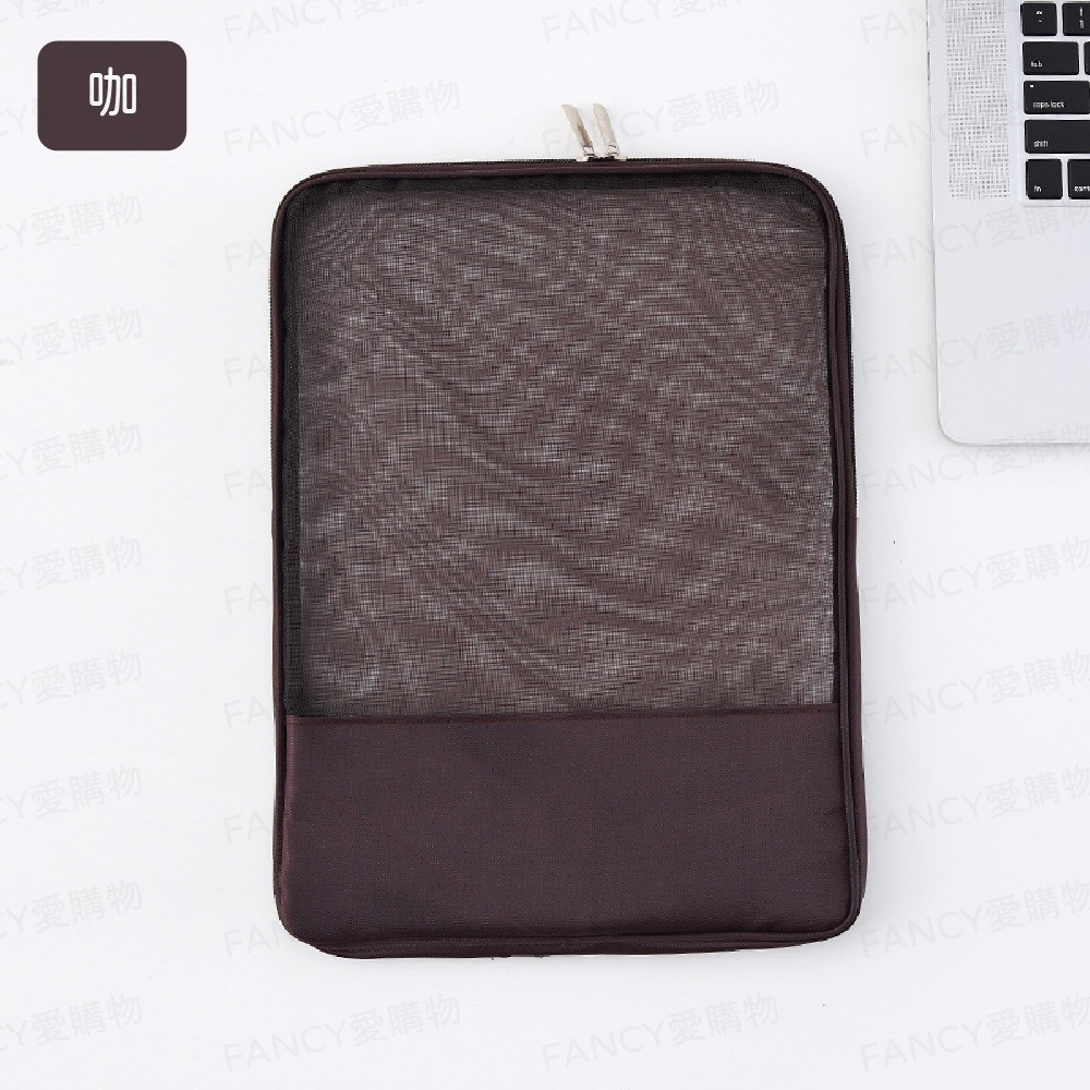 【FANCY愛購物 尼龍文件袋】耐用透明好收納 適合收納文具 書本 文件-規格圖6