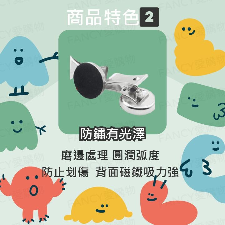 【台灣現貨滿額免運 冰箱磁鐵夾】磁鐵夾 冰箱夾 收納小助手 防鏽耐用省力-細節圖3