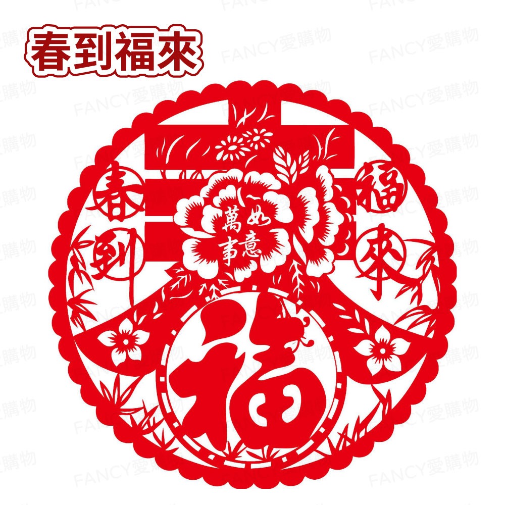 【台灣現貨滿額免運 福字靜電貼】春節用品 房門佈置 窗戶貼紙 靜電貼 過年春節 裝飾窗花 新年紅 福氣慶祝-規格圖4