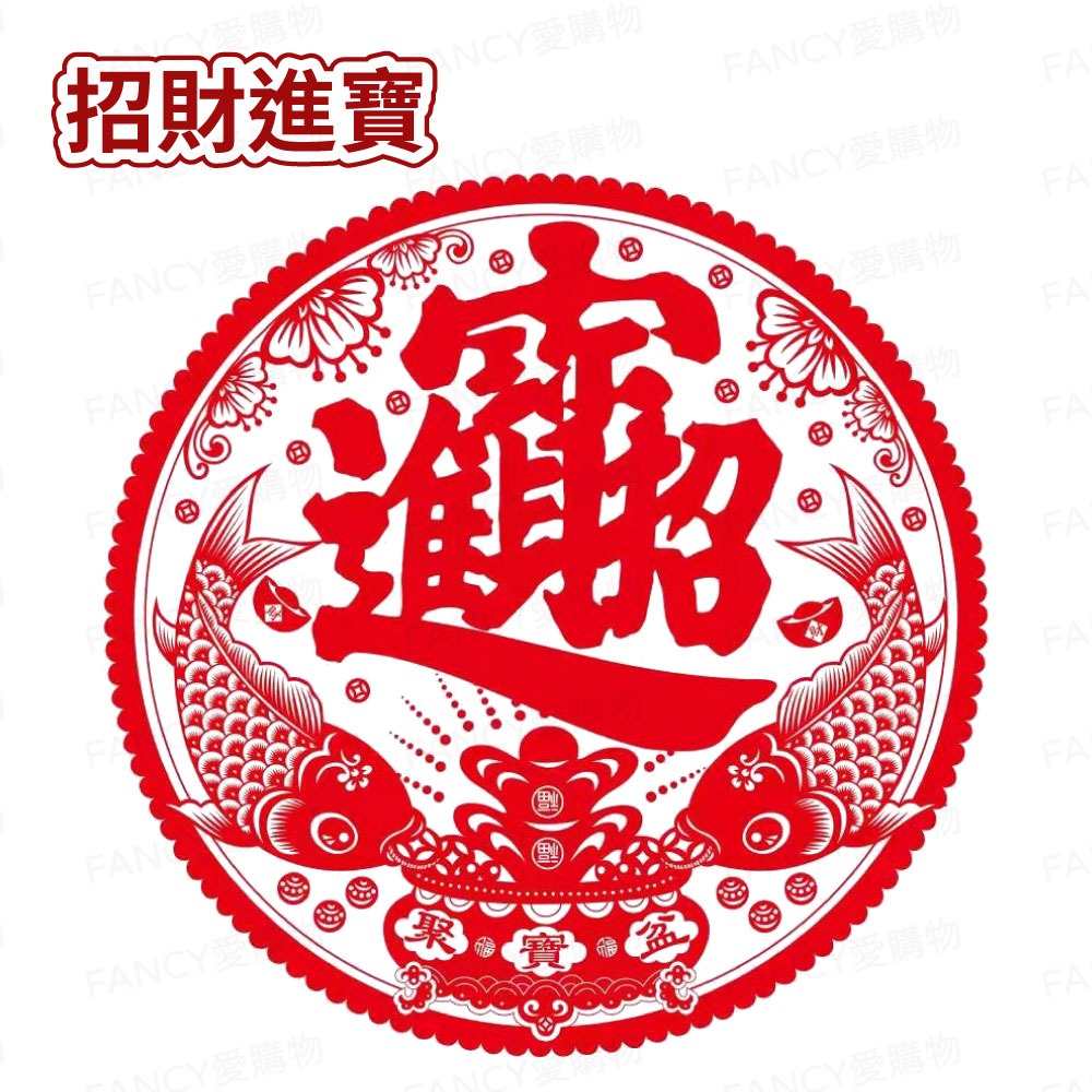 【台灣現貨滿額免運 福字靜電貼】春節用品 房門佈置 窗戶貼紙 靜電貼 過年春節 裝飾窗花 新年紅 福氣慶祝-規格圖4