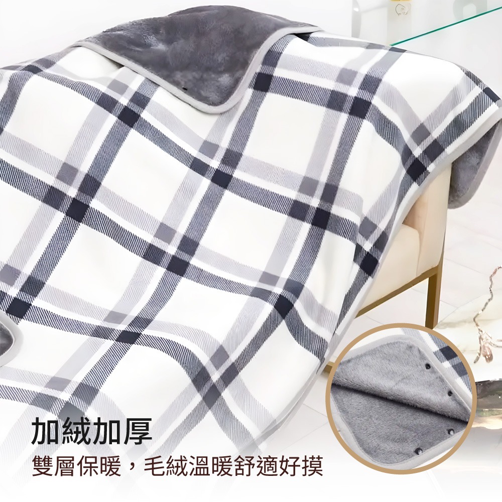 【台灣現貨滿額免運 保暖披肩毯】披肩毯 蓋毯 毛毯 午睡毯 法蘭絨 披風毛毯 保暖 冬天 披肩 禦寒抗凍-細節圖3