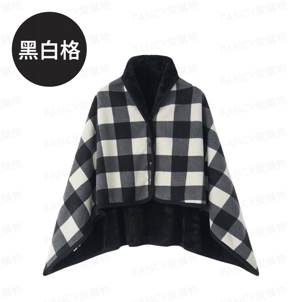 【台灣現貨滿額免運 保暖披肩毯】披肩毯 蓋毯 毛毯 午睡毯 法蘭絨 披風毛毯 保暖 冬天 披肩 禦寒抗凍-規格圖6