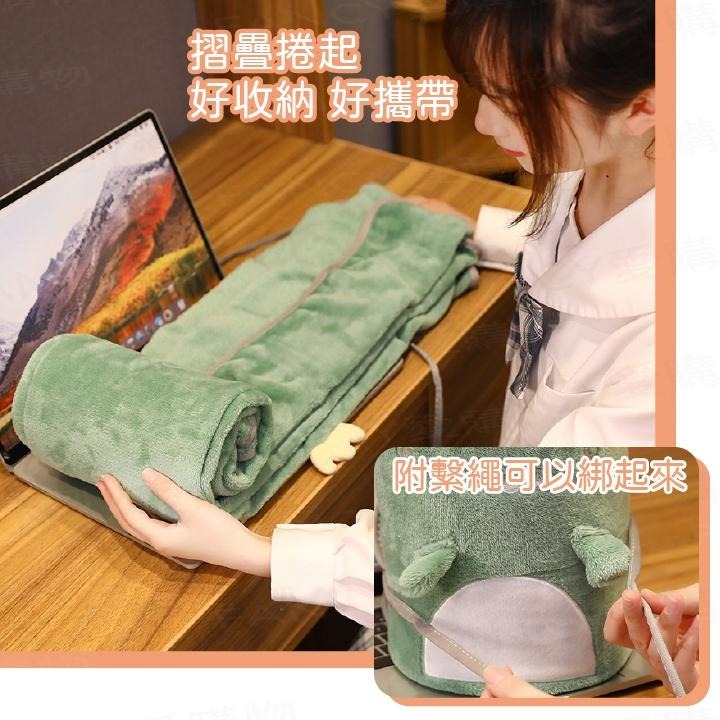 【台灣現貨滿額免運 卡通珊瑚絨小毛毯】珊瑚絨毯子 法蘭絨毛毯 卡通捲毯 空調毯 保暖 午睡毯 聖誕節 交換禮物-細節圖3