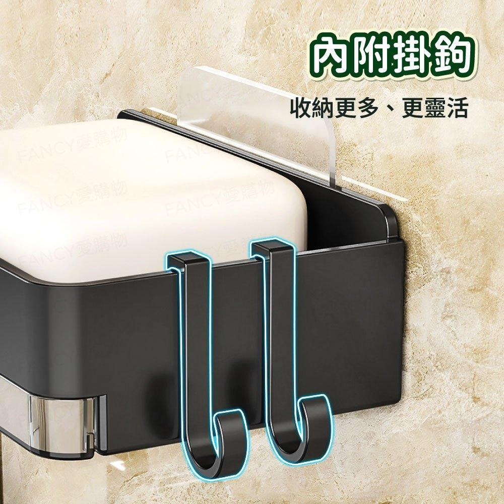 【台灣現貨滿額免運 雙層瀝水肥皂盒】肥皂盒 香皂盒 肥皂架 肥皂收納盒 壁掛式肥皂盒 衛浴收納-細節圖4