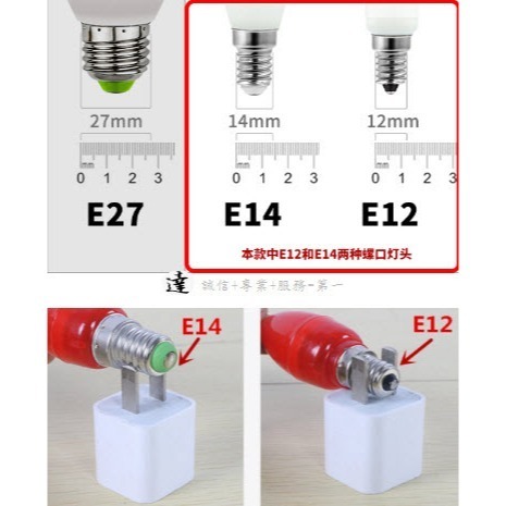 E12 LED 燈泡 小夜燈 檯燈 冰箱燈 抽油煙機 LED 蓮花燈 神明燈 180A-細節圖3