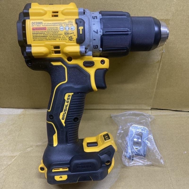 全新❄️得偉❄️DeWALT 原廠水貨DCD805 18V/20V 新款無刷三用電鑽-細節圖2