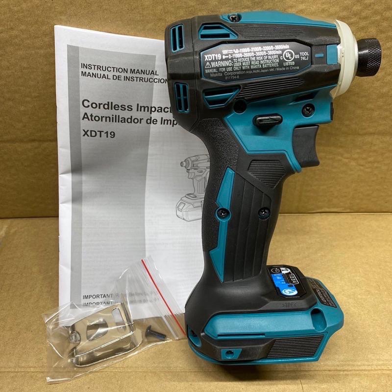 全新❄️Makita❄️美規牧田XDT19 18V 無刷衝擊起子機(台灣型號DTD172/TD172）-細節圖2