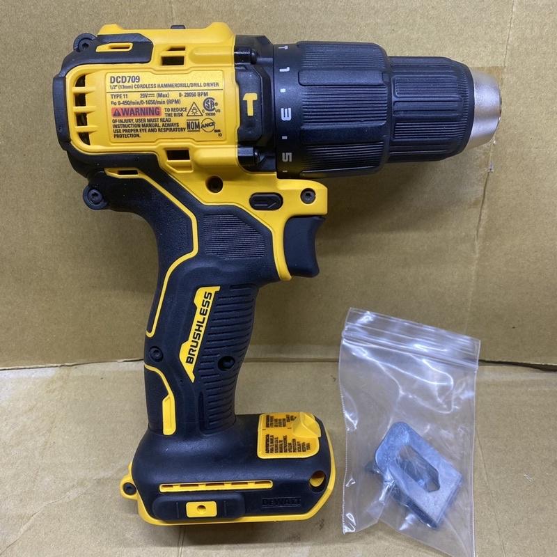 全新❄️得偉❄️DeWALT 原廠水貨DCD709 18V/20V 新款無刷三用電鑽-細節圖2