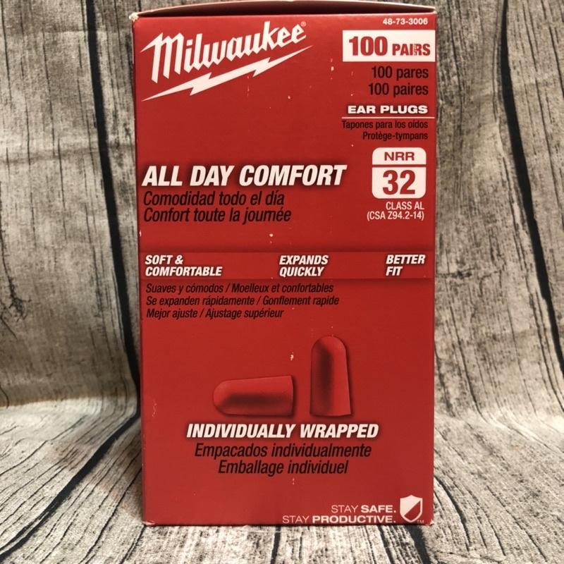 米沃奇泡棉降躁耳塞 2入裝降躁等級 NRR 32dB 隔音耳塞 防噪耳塞 48-73-3006耳塞-細節圖5