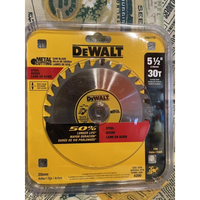 全新得偉DEWALT DCS373 專用5-1/2(140mm) 30T 鐵材原廠圓鋸 鋸片