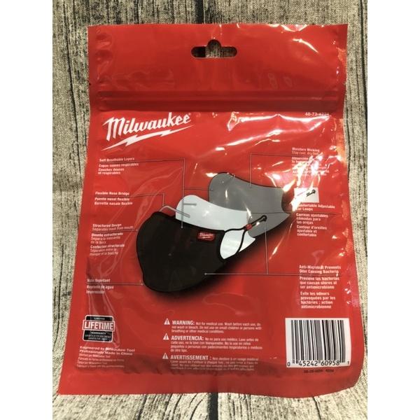 Milwaukee 美沃奇 面罩 防塵罩 黑色 三層口罩 透氣柔軟 可重複使用-細節圖6