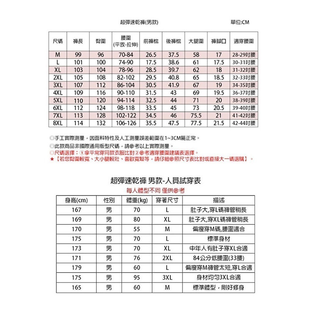 【Billgo】SGS認證超彈力透氣排汗速乾褲 加大尺碼機能褲 登山釣魚休閒褲 男/女 情侶款 6色【CP16029】-細節圖4