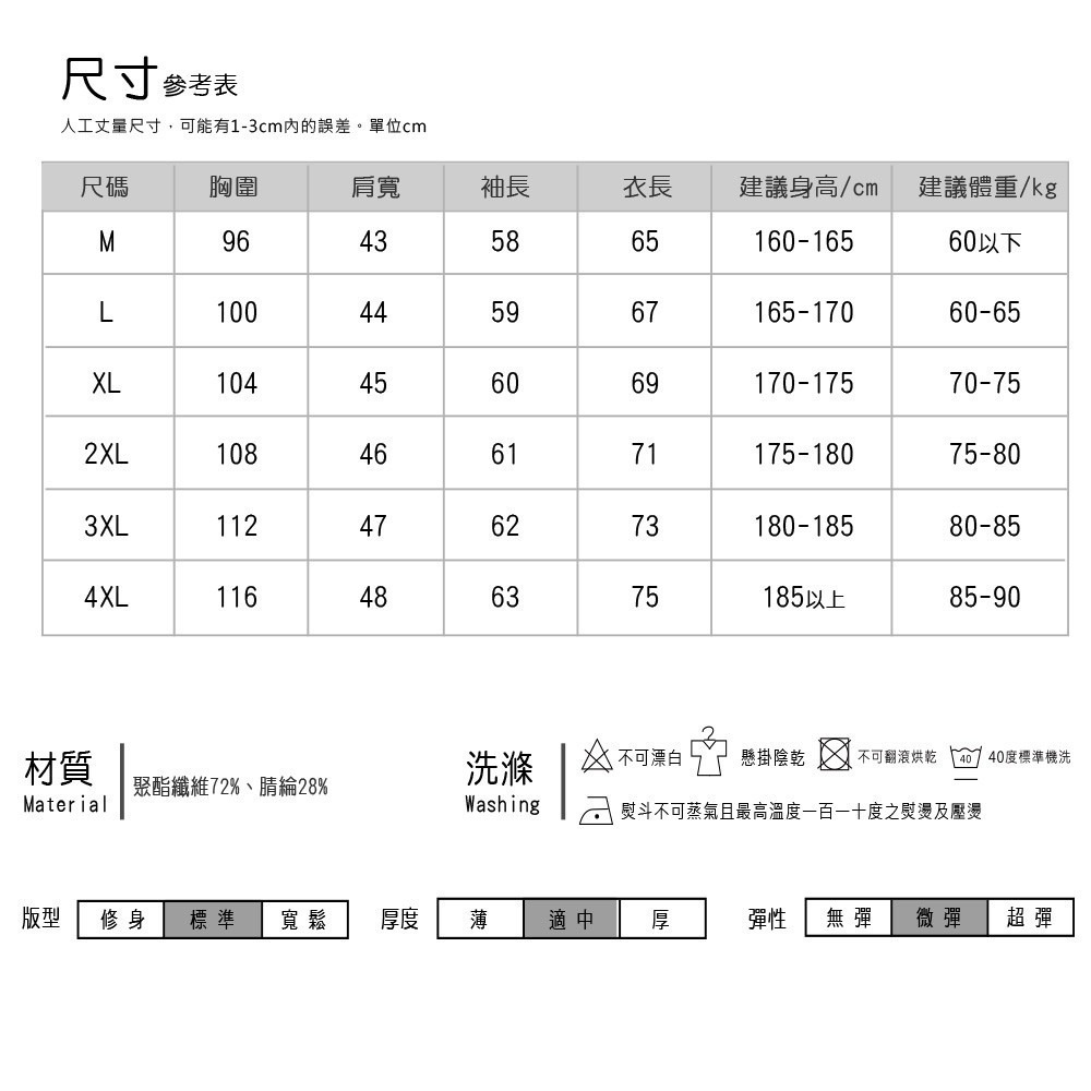 【Billgo】現貨⚡高品質時尚拉鍊男長袖POLO衫-4色 L~4XL碼【C32097】基本款熱銷棉質休閒素面男秋冬上衣-細節圖3