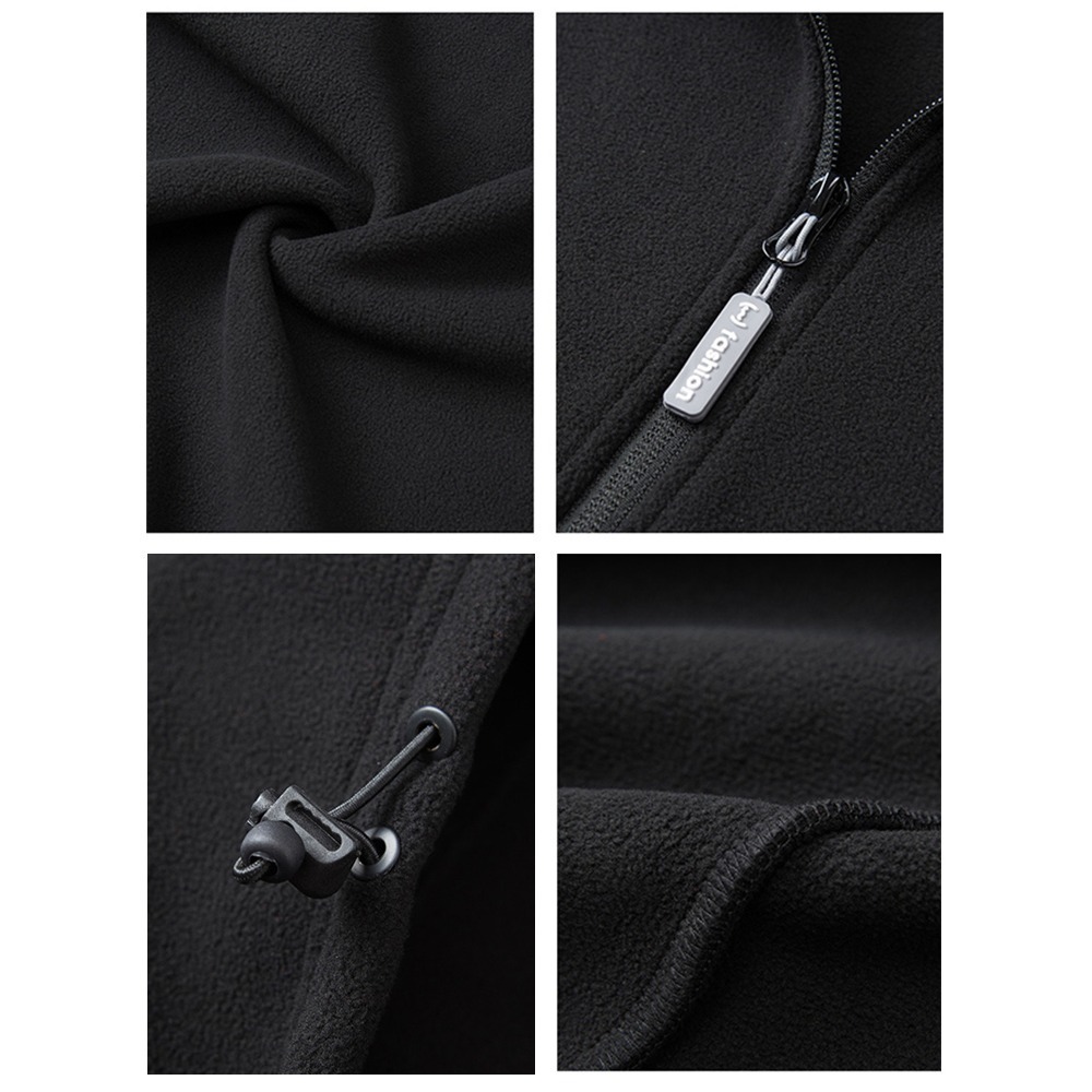 XL-8XL加大碼⭐Fleece保暖搖粒絨連帽外套 男休閒外套 抓絨袋鼠口袋連帽上衣-3色 【CP16045】-細節圖6