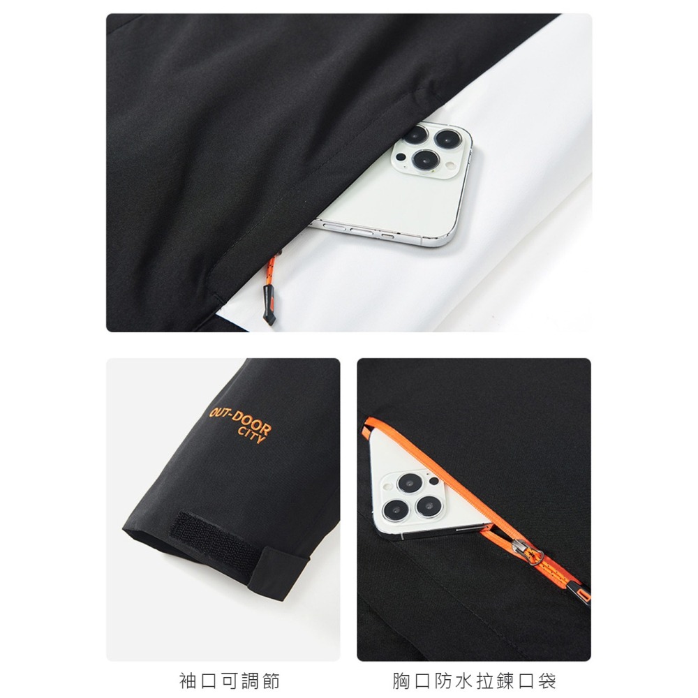 【Billgo】加大碼⭐【兩件套】禦寒三合一衝鋒衣-6色【CP16067】防風防水風衣外套 Fleece保暖立領搖粒絨-細節圖8