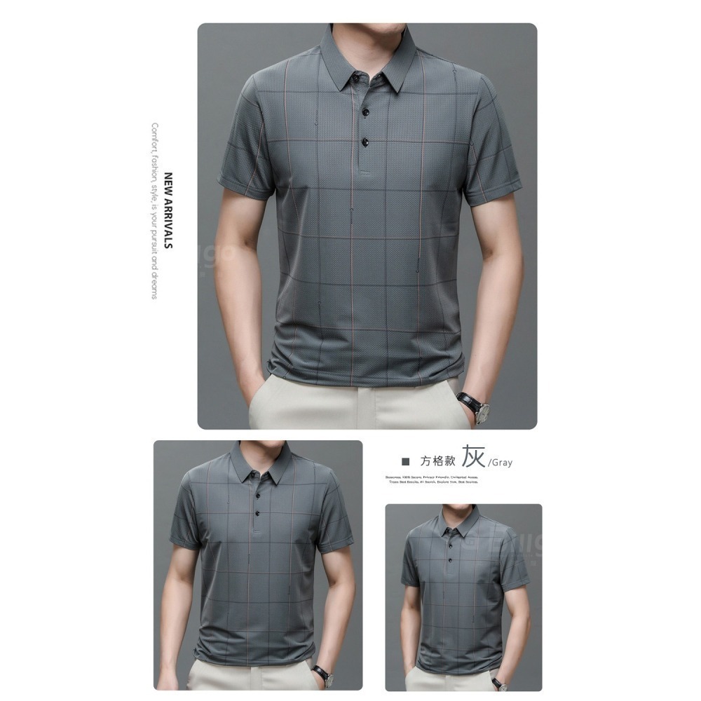 【Billgo】立體蜂巢涼感短袖POLO衫-2款 6色 M~3XL碼 輕薄透氣速乾春夏休閒男上衣【TX164213】-細節圖4