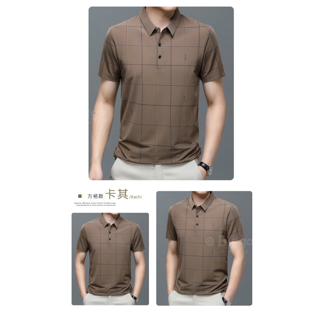 【Billgo】立體蜂巢涼感短袖POLO衫-2款 6色 M~3XL碼 輕薄透氣速乾春夏休閒男上衣【TX164213】-細節圖5