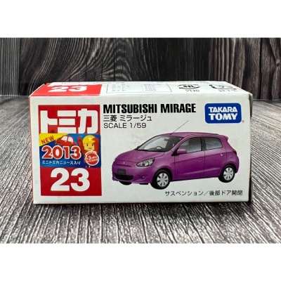 《GTS》絕版 新車貼 TOMICA 多美小汽車 NO23 MITSUBISHI MIRAGE 471172