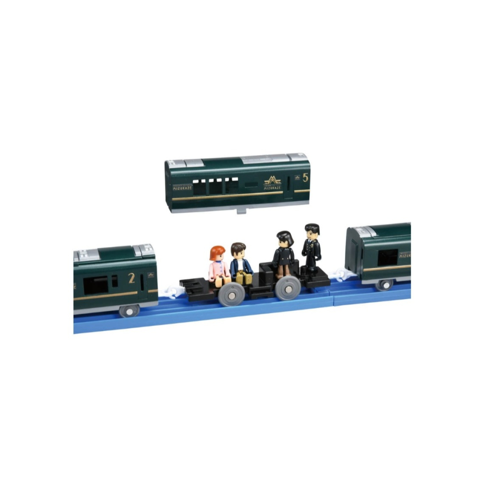 《GTS》純日貨 多美 Plarail 鐵道王國火車 4DX 曙光瑞風號 特快列車 148159-細節圖6