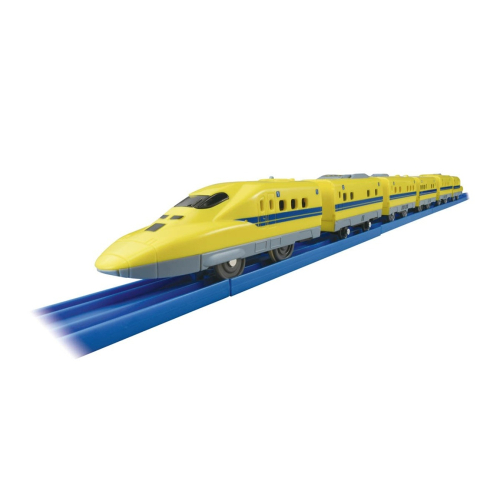 《GTS》純日貨 多美 Plarail 鐵道王國 火車923 黃博士6輛列車組 套盒 159568-細節圖2