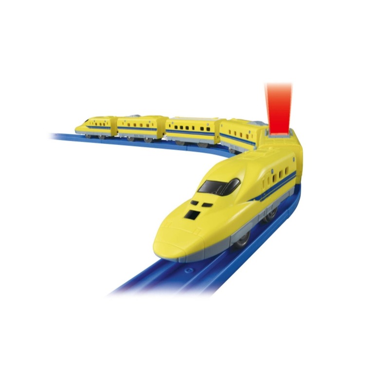 《GTS》純日貨 多美 Plarail 鐵道王國 火車923 黃博士6輛列車組 套盒 159568-細節圖4
