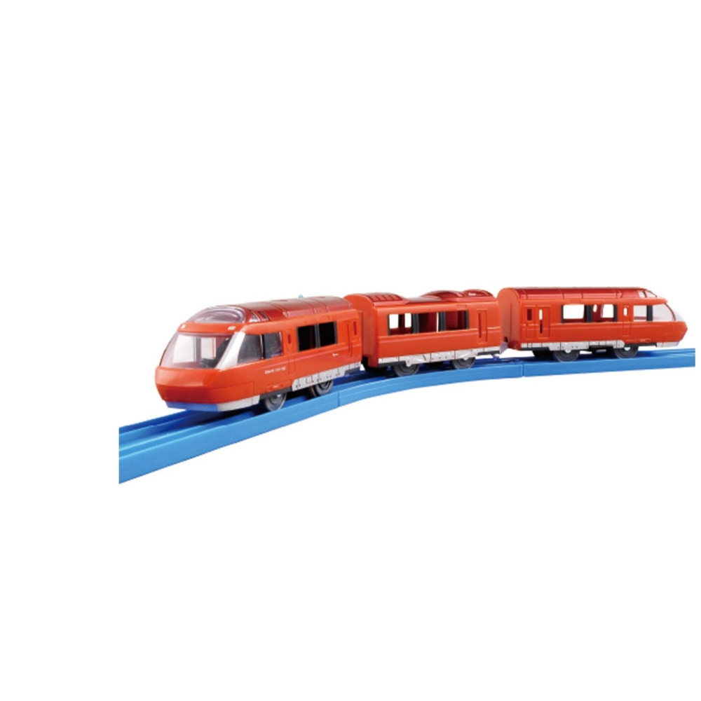 《GTS》純日貨 多美 Plarail 鐵道王國火車 S-52 小田急浪漫電車 GSE 70000形電車 887942-細節圖2